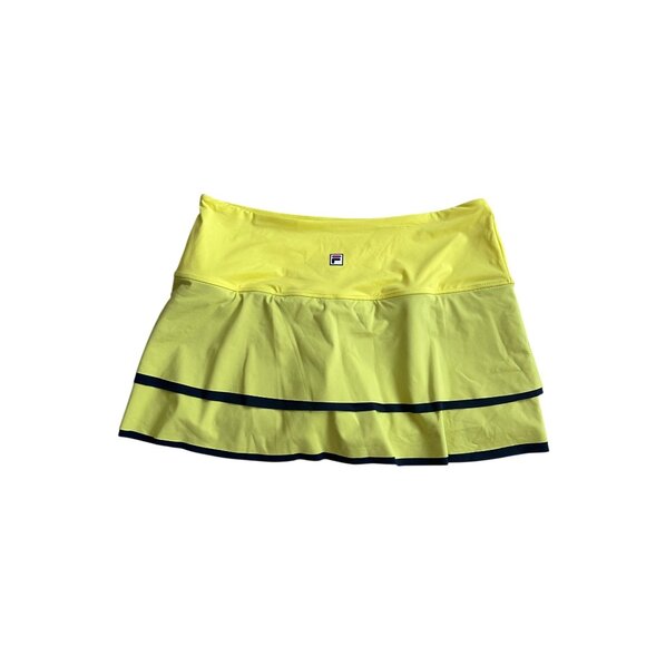 FILA Alley Yellow Scallop Tennis Pickleball Skort Size Large NEW NWT - Picture 5 of 8